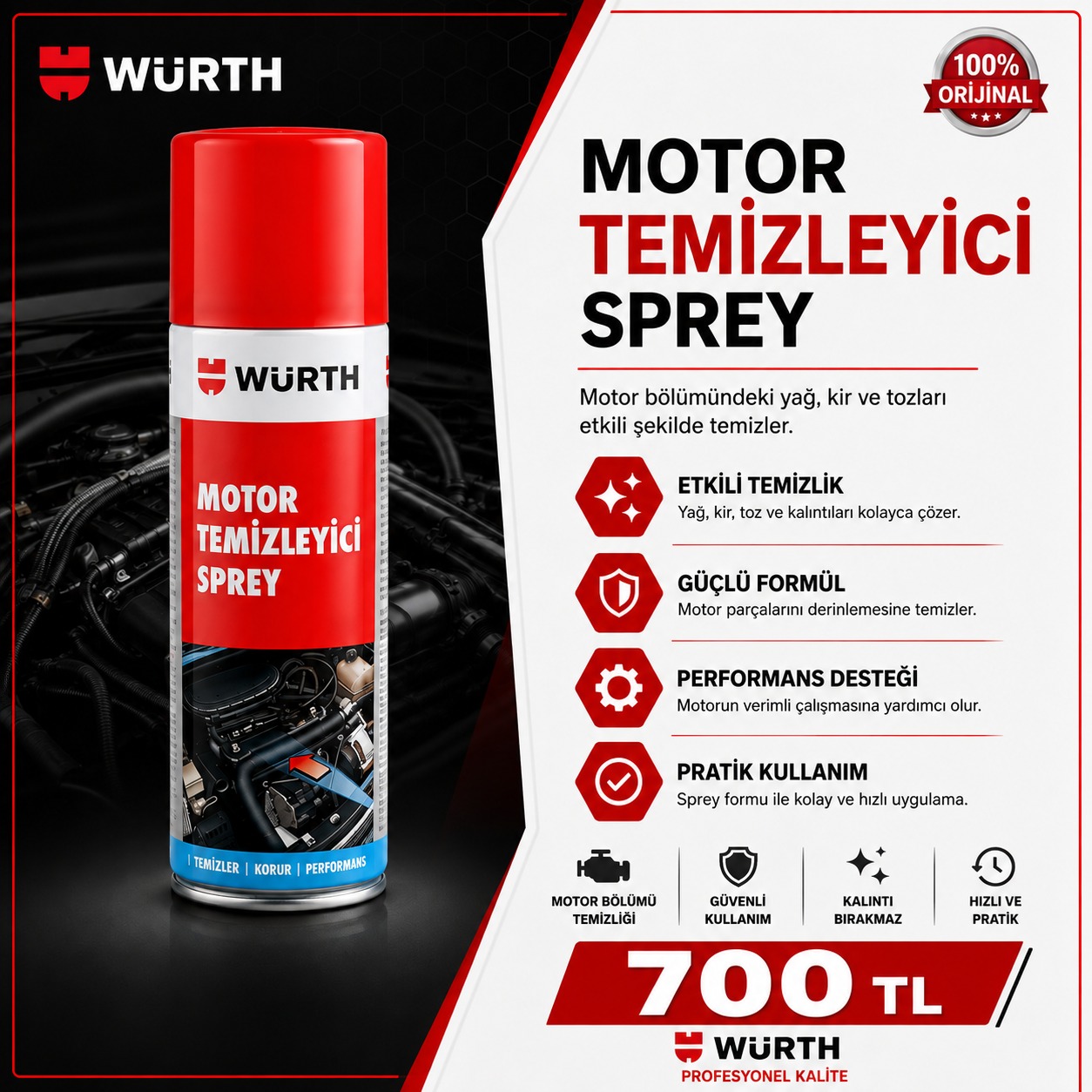 Motor Temizleyici Sprey